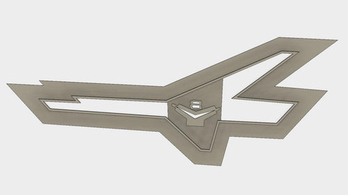 3D Model to Print Your Own 1956 V8 Ford Thunderbird Emblem Cookie Cutter DIGITAL FILE ONLY