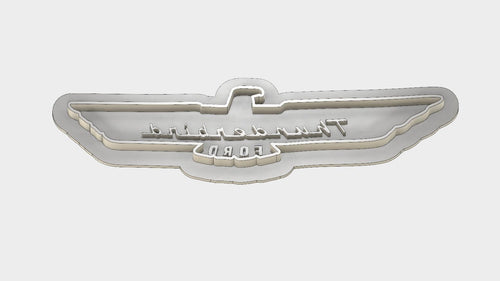 3D Model to Print Your Own 1957 Ford Thunderbird Emblem Cookie Cutter DIGITAL FILE ONLY