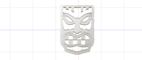 3D Model to Print Your Own Tiki Cookie Cutter DIGITAL FILE ONLY