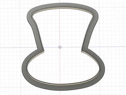 3D Model to Print Your Own Top Hat Outline Cookie Cutter DIGITAL FILE ONLY