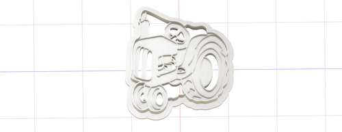 3D Model to Print Your Own Tractor Cookie Cutter DIGITAL FILE ONLY