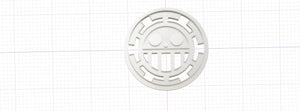 3D Printed One Piece Trafalgar Jolly Roger Cookie Cutter