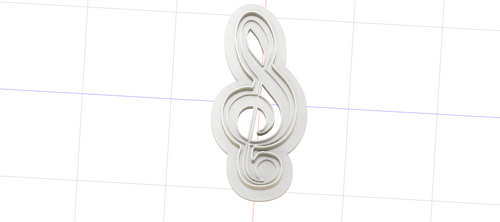 3D Model to Print Your Own Treble Clef Cookie Cutter DIGITAL FILE ONLY