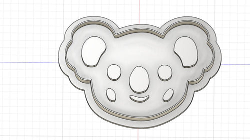 3D Model to Print Your Own Koala Bear Head Outline Cookie Cutter DIGITAL FILE ONLY