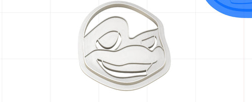 3D Printed Leo Teenage Mutant Ninja Turtle Mutant Mayhem Head Cookie Cutter