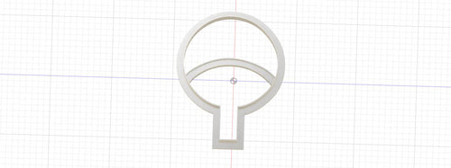 3D Printed Naruto Uchiha Clan Crest Cookie Cutter
