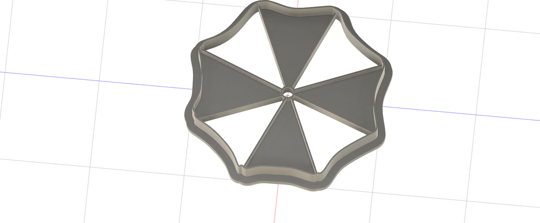 3D Printed Resident Evil Umbrella Corp Cookie Cutter