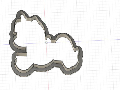 3D Model to Print Your Own Small Unicorn Cookie Cutter DIGITAL FILE ONLY