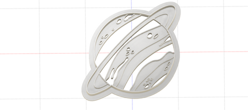 3D Model to Print Your Own Planet Uranus Cookie Cutter DIGITAL FILE ONLY
