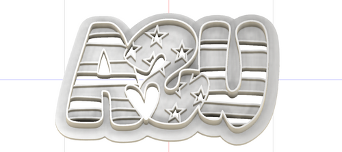 3D Model to Print Your Own USA Script DIGITAL FILE ONLY