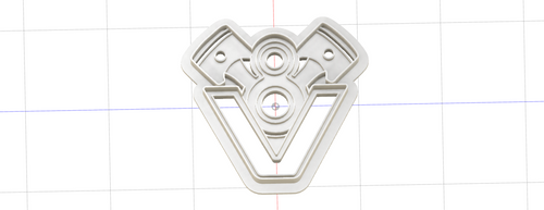 3D Model to Print Your Own V8 with Pistons Cookie Cutter DIGITAL FILE ONLY