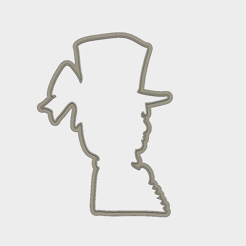 3D Model to Print Your Own Victorian Woman Outline Cookie Cutter DIGITAL FILE ONLY