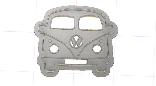 3D Model to Print Your Own VW Minibus Cookie Cutter DIGITAL FILE ONLY