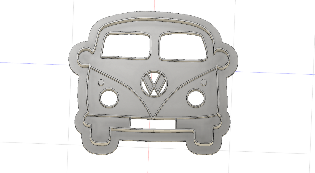 3D Printed VW Minibus Cookie Cutter