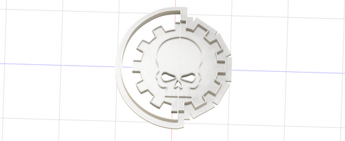 3D Model to Print Your Own Cookie Cutter Inspired by Warhammer Adeptus Mechanicus Logo DIGITAL FILE ONLY
