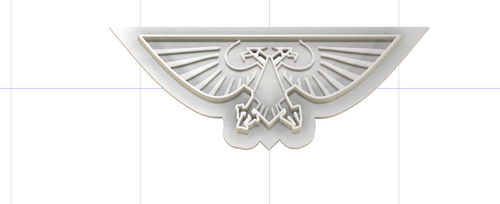 3D Model to Print Your Own Cookie Cutter Inspired by Warhammer Aquilla Logo DIGITAL FILE ONLY