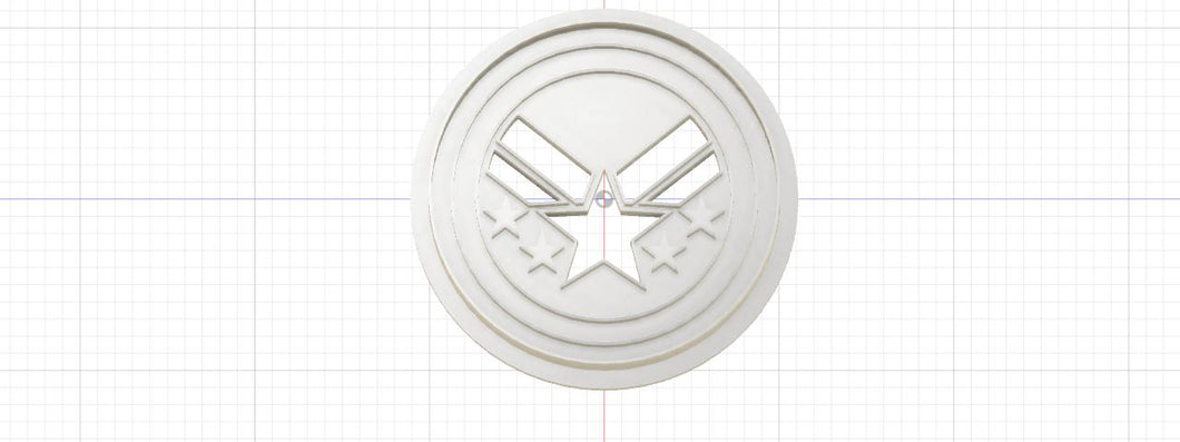 3D Printed Marvel Comics War Machine Crest Cookie Cutter