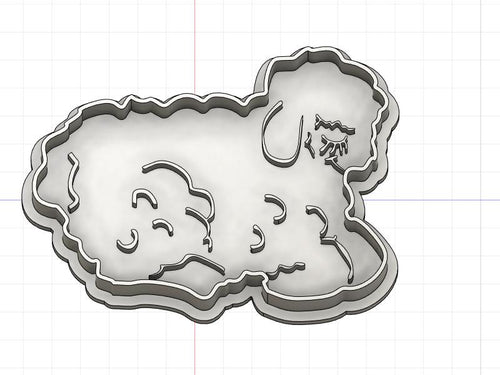 3D Model to Print Your Own Wilton Sheep Cookie Cutter DIGITAL FILE ONLY