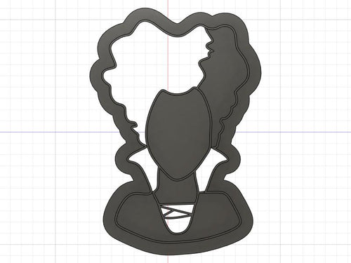 3D Model to Print Your Own Hocus Pocus Winnifred Sanderson Cookie Cutter DIGITAL FILE ONLY