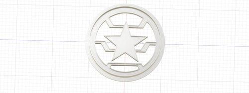 3D Printed Marvel Comics Winter Soldier Cookie Cutter