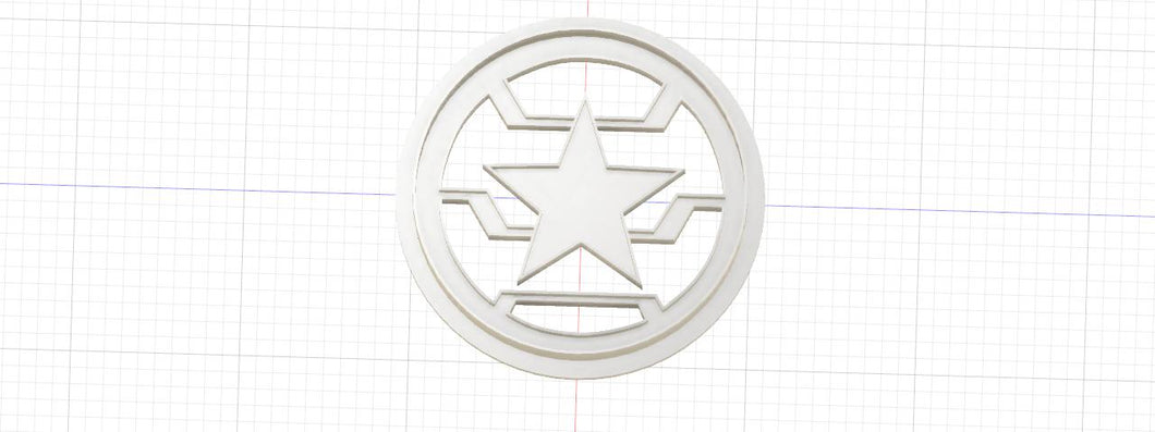3D Printed Marvel Comics Winter Soldier Cookie Cutter