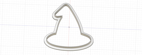 3D Model to Print Your Own Wizard Hat Outline Cookie Cutter DIGITAL FILE ONLY