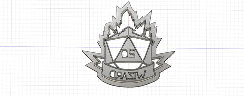 3D Model to Print Your Own DnD Wizard Class Crest Cookie Cutter DIGITAL FILE ONLY