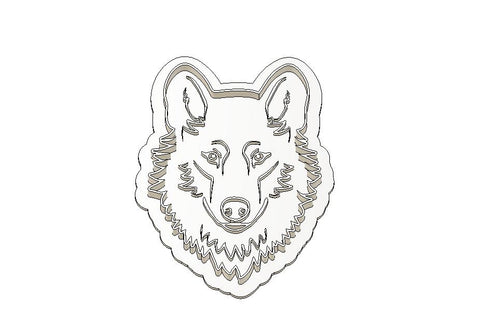 3D Model to Print Your Own Wolf Head Cookie Cutter DIGITAL FILE ONLY