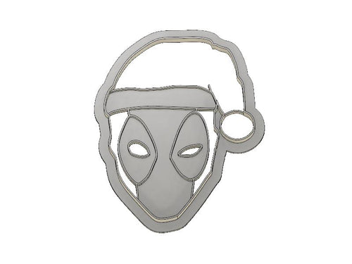 3D Model to Print Your Own Marvel Christmas Deadpool Cookie Cutter DIGITAL FILE ONLY
