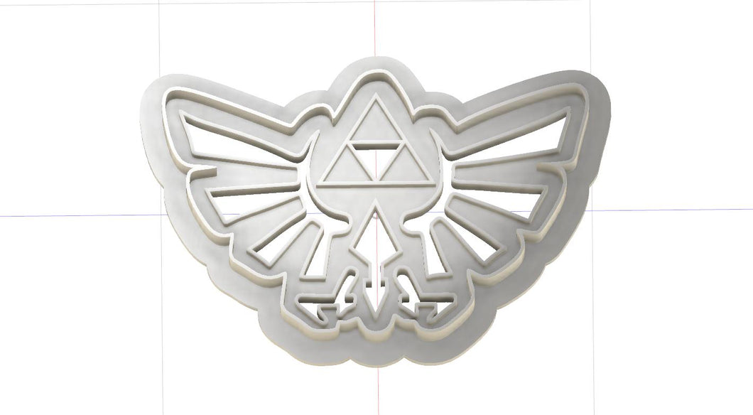 3D Printed Legend of Zelda Crest Cookie Cutter