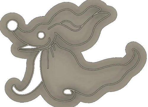 3D Model to Print Your Own Nightmare Before Christmas Zero Cookie Cutter DIGITAL FILE ONLY