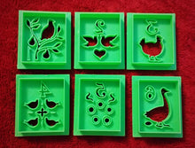 Load image into Gallery viewer, 3D Printed Cookie Cutters 12 Days of Christmas Set of 12