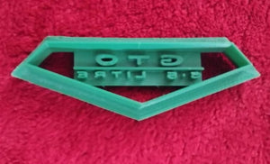 3D Printed Cookie Cutter Inspired by Pontiac GTO 6.5L Emblem