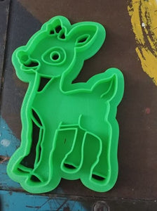 3D Printed Cookie Cutter Inspired by Rudolph the Red Nosed Reindeer