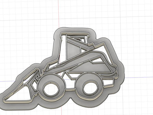 3D Model to Print Your Own 555 Skid Steer Cookie Cutter DIGITAL FILE ONLY