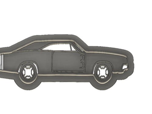 3D Model to Print Your Own  1968 Dodge Charger Cookie Cutter DIGITAL FILE ONLY