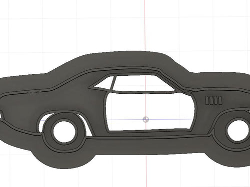 3D Model to Print Your Own 1971 Plymouth Cuda Cookie Cutter DIGITAL FILE ONLY