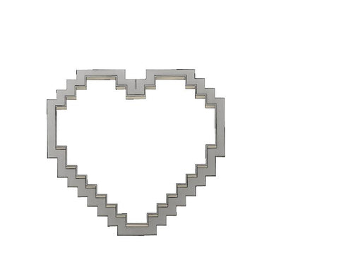 3D Model to Print Your Own 8Bit Heart Cookie Cutter DIGITAL FILE ONLY