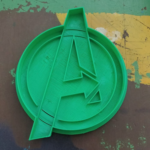 3D Printed Cookie Cutter Inspired by Marvel Avengers Logo