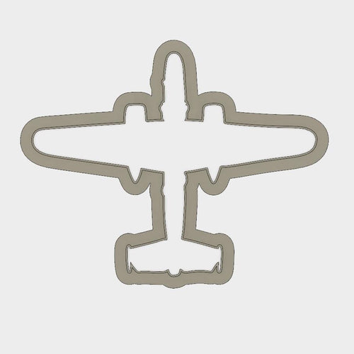 3D Model to Print Your Own USAF B-25 Bomber Cookie Cutter DIGITAL FILE ONLY