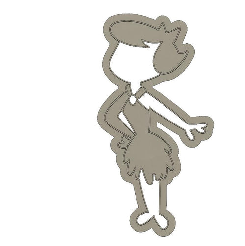 3D Model to Print Your Own Flintstones Betty Rubble Cookie Cutter DIGITAL FILE ONLY