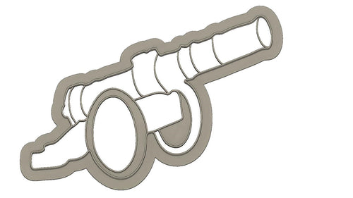 3D Model to Print Your Own Cannon Cookie Cutter DIGITAL FILE ONLY