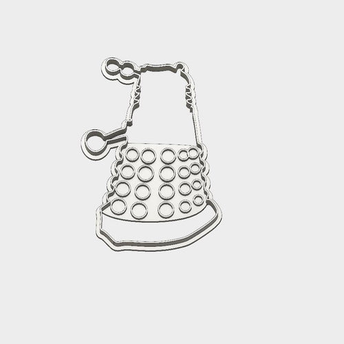 3D Model to Print Your Own Dr. Who Dalek Cookie Cutter DIGITAL FILE ONLY