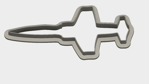 3D Model to Print Your Own Sitting USAF F-104 Outline Cookie Cutter DIGITAL FILE ONLY