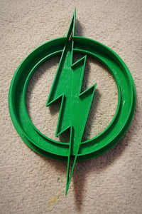 3D Printed Cookie Cutter Inspired by DC Comics Flash Logo