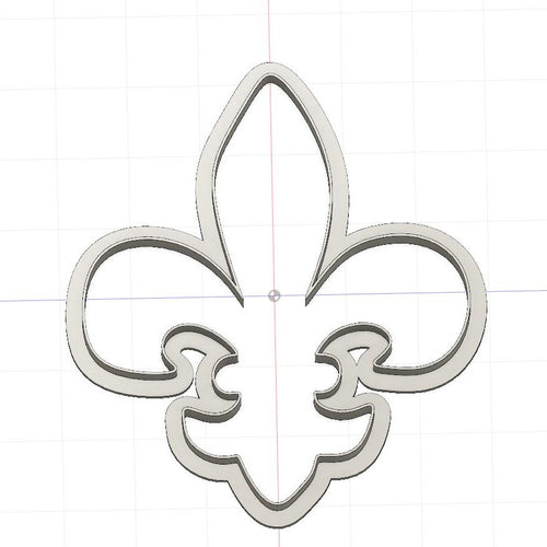3D Printed Fluer De Lis Cookie Cutter