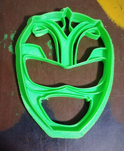 3D Printed Cookie Cutter Inspired by MMPR Green Ranger Helmet