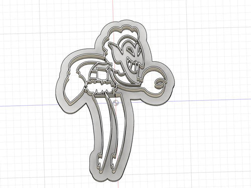 3D Model to Print Your Own His Infernal Majesty Cookie Cutter DIGITAL FILE ONLY