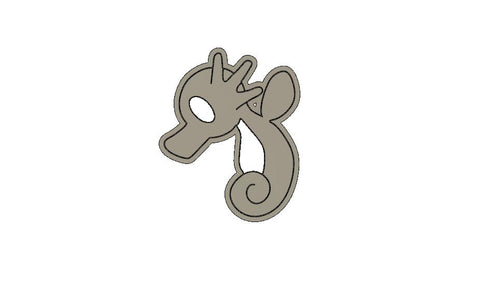 3D Model to Print Your Own Horsea Cookie Cutter DIGITAL FILE ONLY