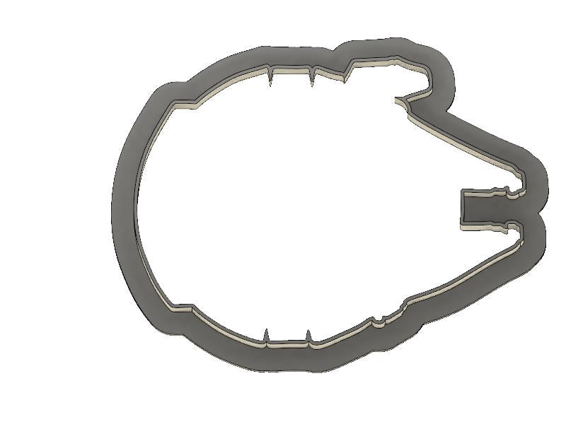 3D Printed Cookie Cutter Inspired by Star Wars Millenium Falcon